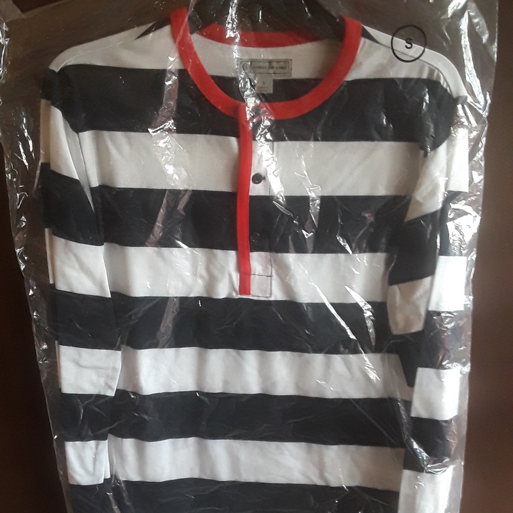 Charles and a Half Long Sleeve Striped Shirt